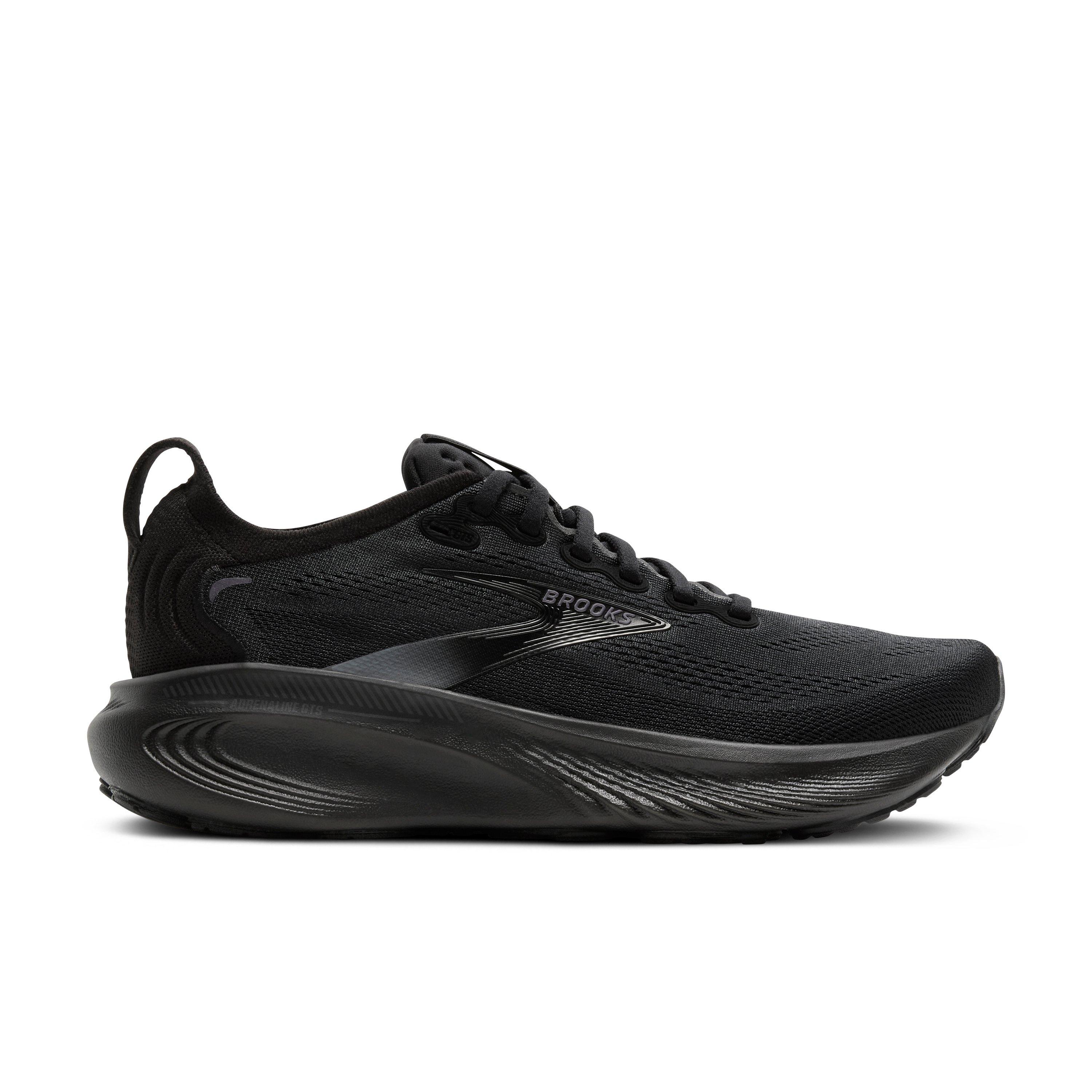 Brooks Adrenaline GTS 25 "Black/Black/Ebony" Men's Extra Wide Running Shoe - BLACK/BLACK/EBONY
